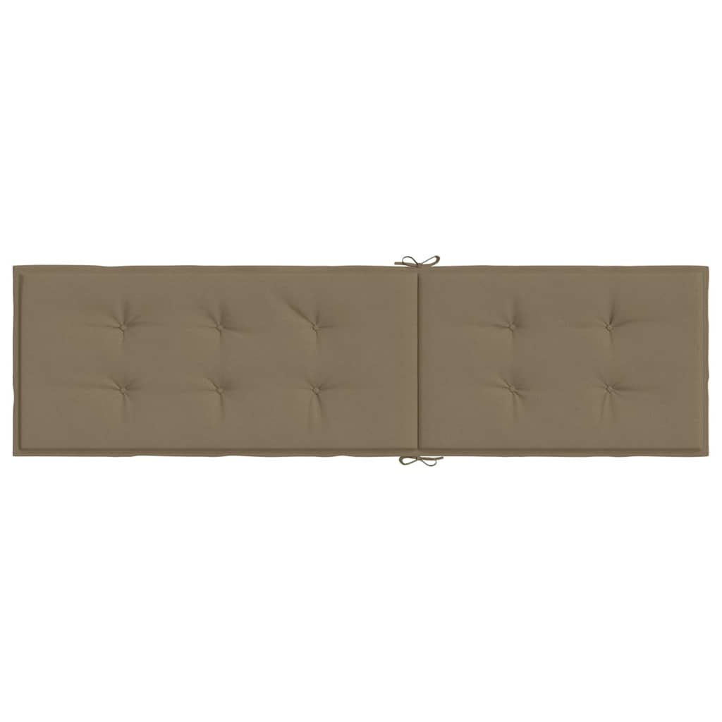 Poduška na polohovací židli taupe melanž (75+105) x 50 x 4cm textil