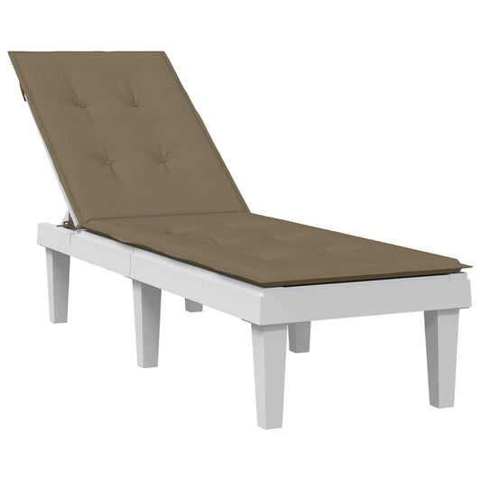 Poduška na polohovací židli taupe melanž (75+105) x 50 x 4cm textil