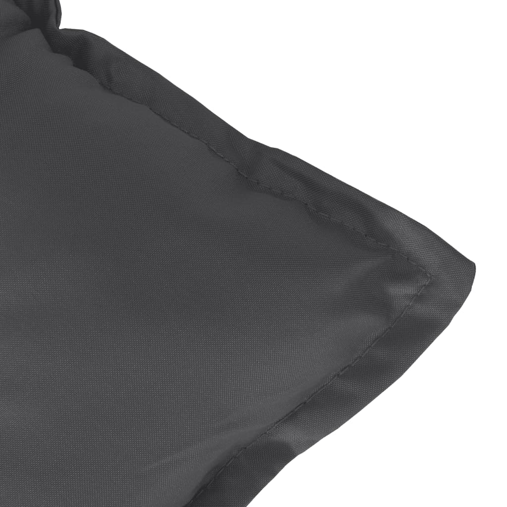 Poduška na zahradní lavici antracitová melanž 100x50x7cm textil