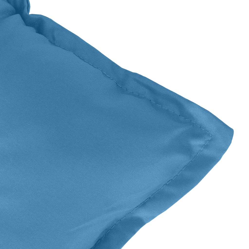 Poduška na zahradní lavici modrá melanž 100 x 50 x 7 cm textil
