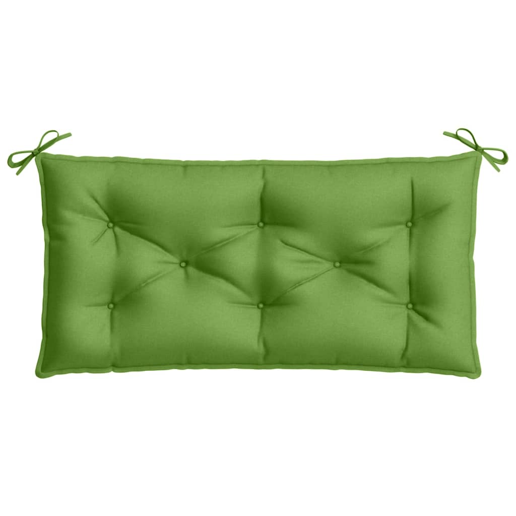 Poduška na zahradní lavici zelená melanž 100 x 50 x 7 cm textil