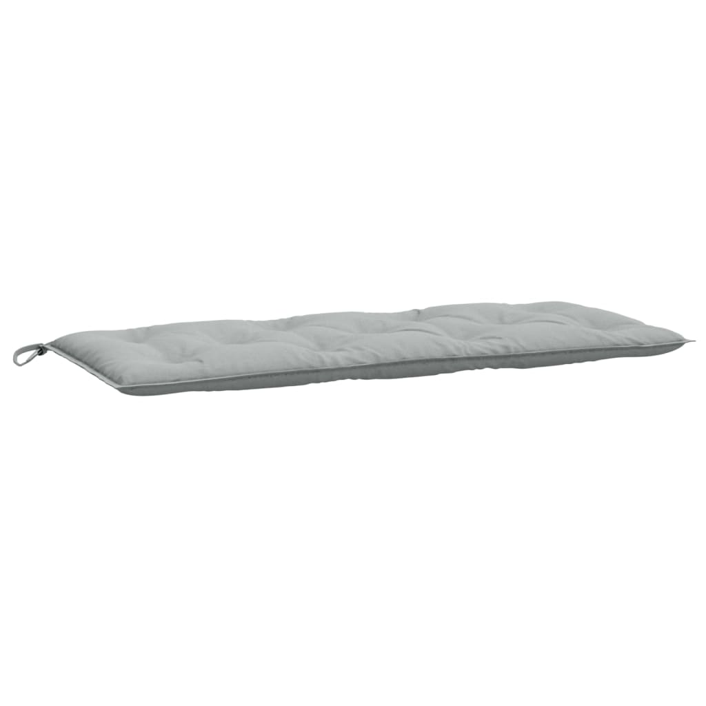 Poduška na zahradní lavici světle šedá melanž 120x50x7cm textil