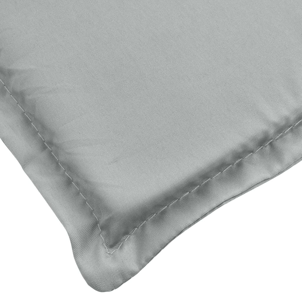 Poduška na zahradní lavici světle šedá melanž 150x50x7cm textil