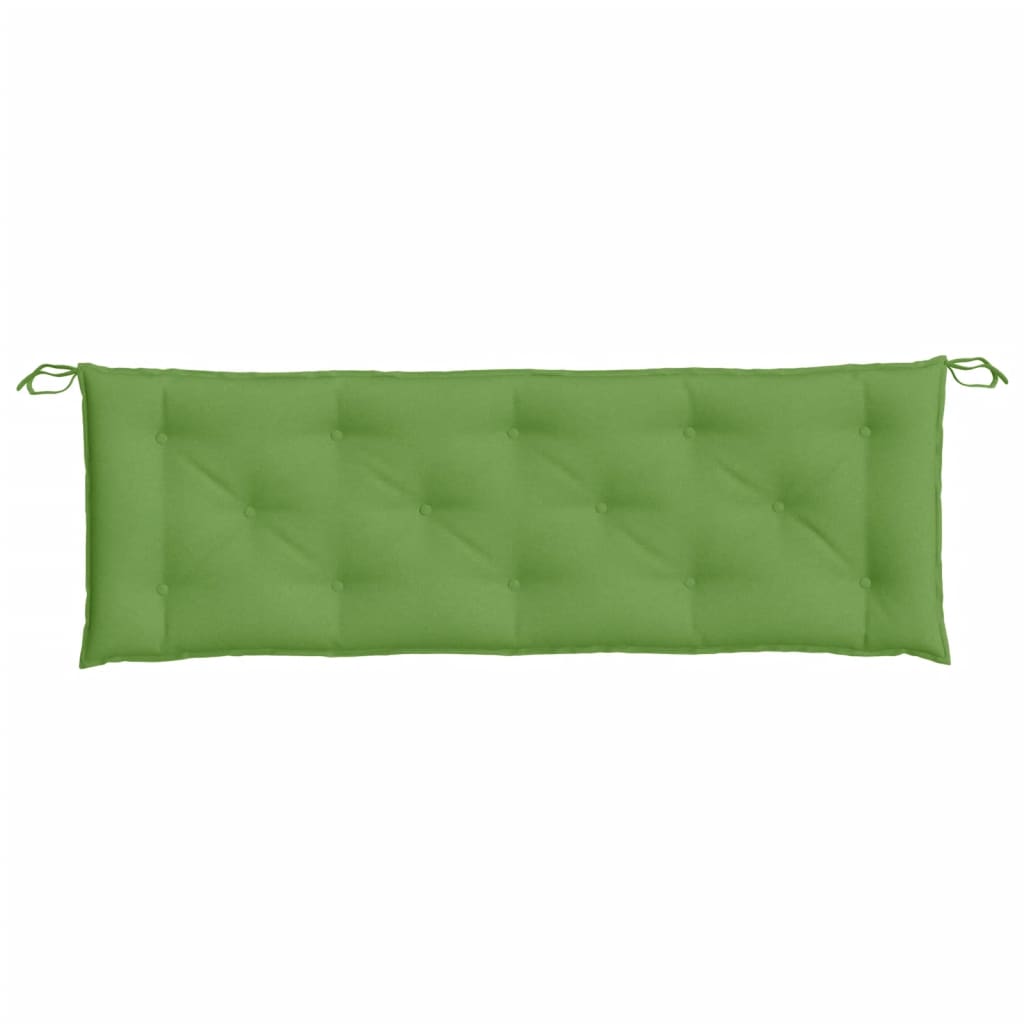 Poduška na zahradní lavici zelená melanž 150 x 50 x 7 cm textil