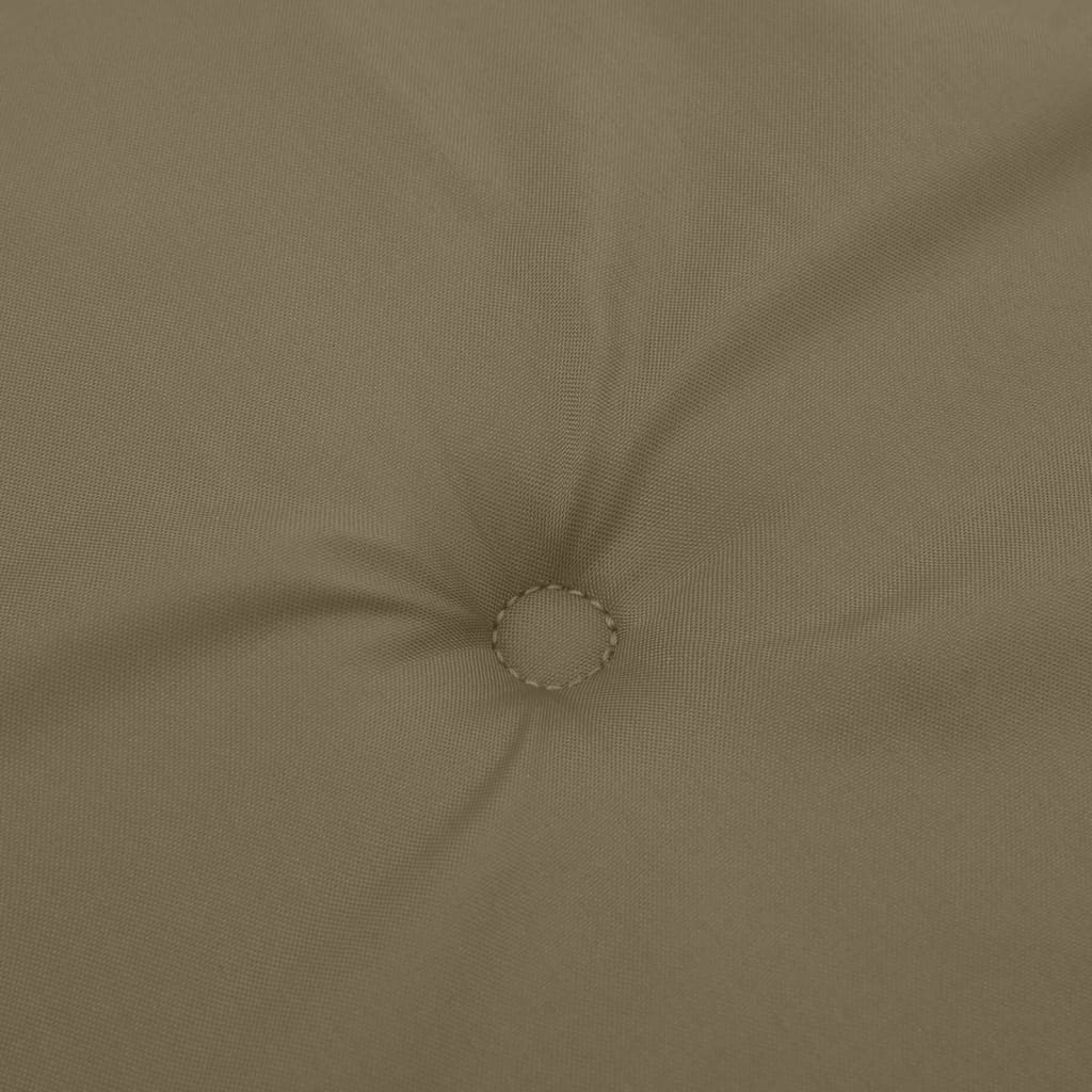 Poduška na zahradní lavici taupe melanž 150 x 50 x 7 cm textil