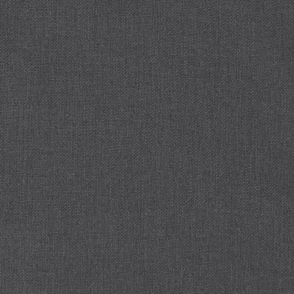 Poduška na zahradní lavici antracitová melanž 180x50x7cm textil