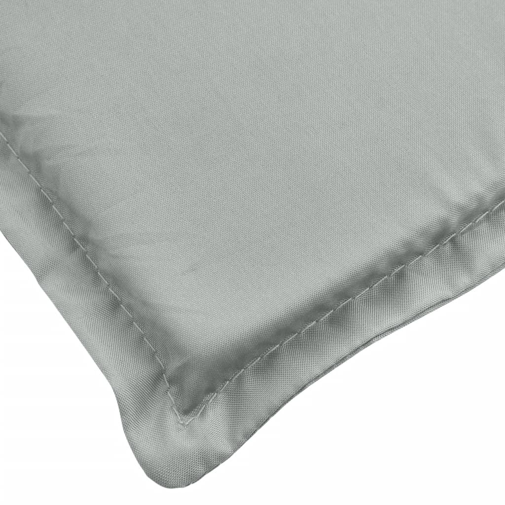 Poduška na zahradní lavici světle šedá melanž 180x50x7cm textil
