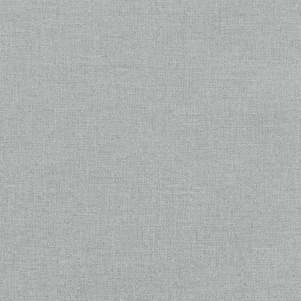 Poduška na zahradní lavici světle šedá melanž 180x50x7cm textil