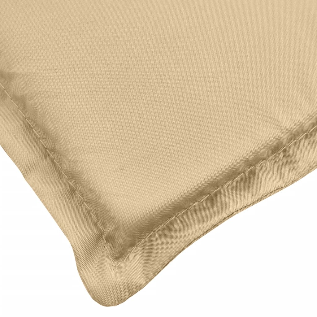 Poduška na zahradní lavici béžová melanž 180 x 50 x 7 cm textil