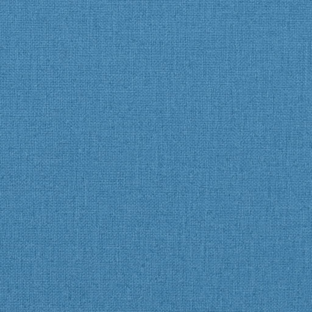 Poduška na zahradní lavici modrá melanž 180 x 50 x 7 cm textil