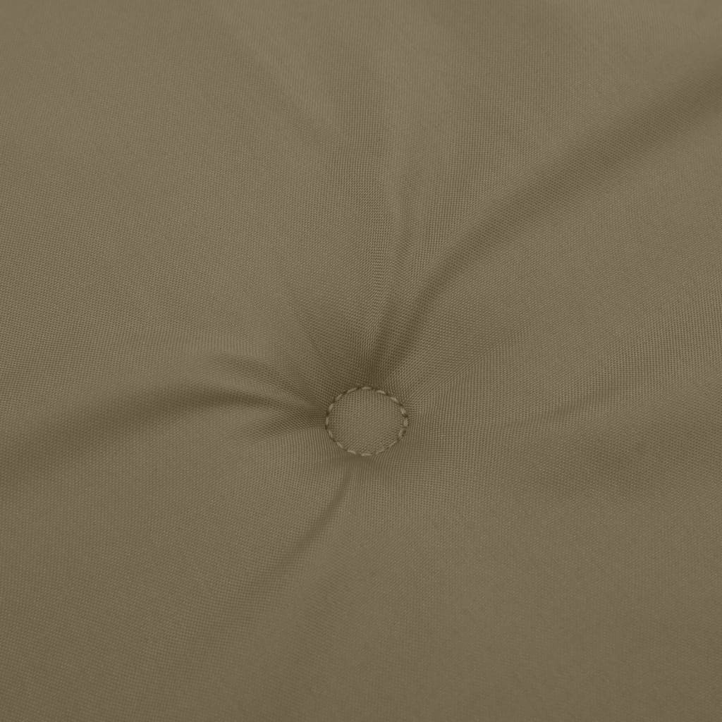 Poduška na zahradní lavici taupe melanž 180 x 50 x 7 cm textil