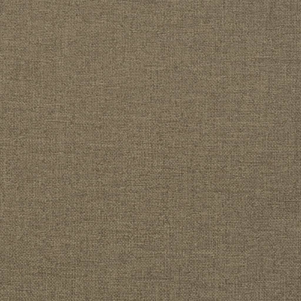 Poduška na zahradní lavici taupe melanž 180 x 50 x 7 cm textil
