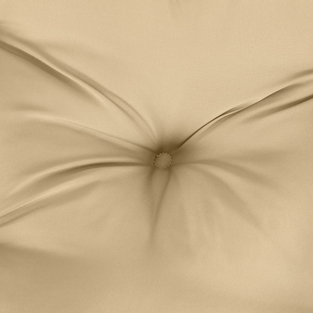 Podušky na zahradní lavici 2 ks béžová melanž 100x50x7cm textil