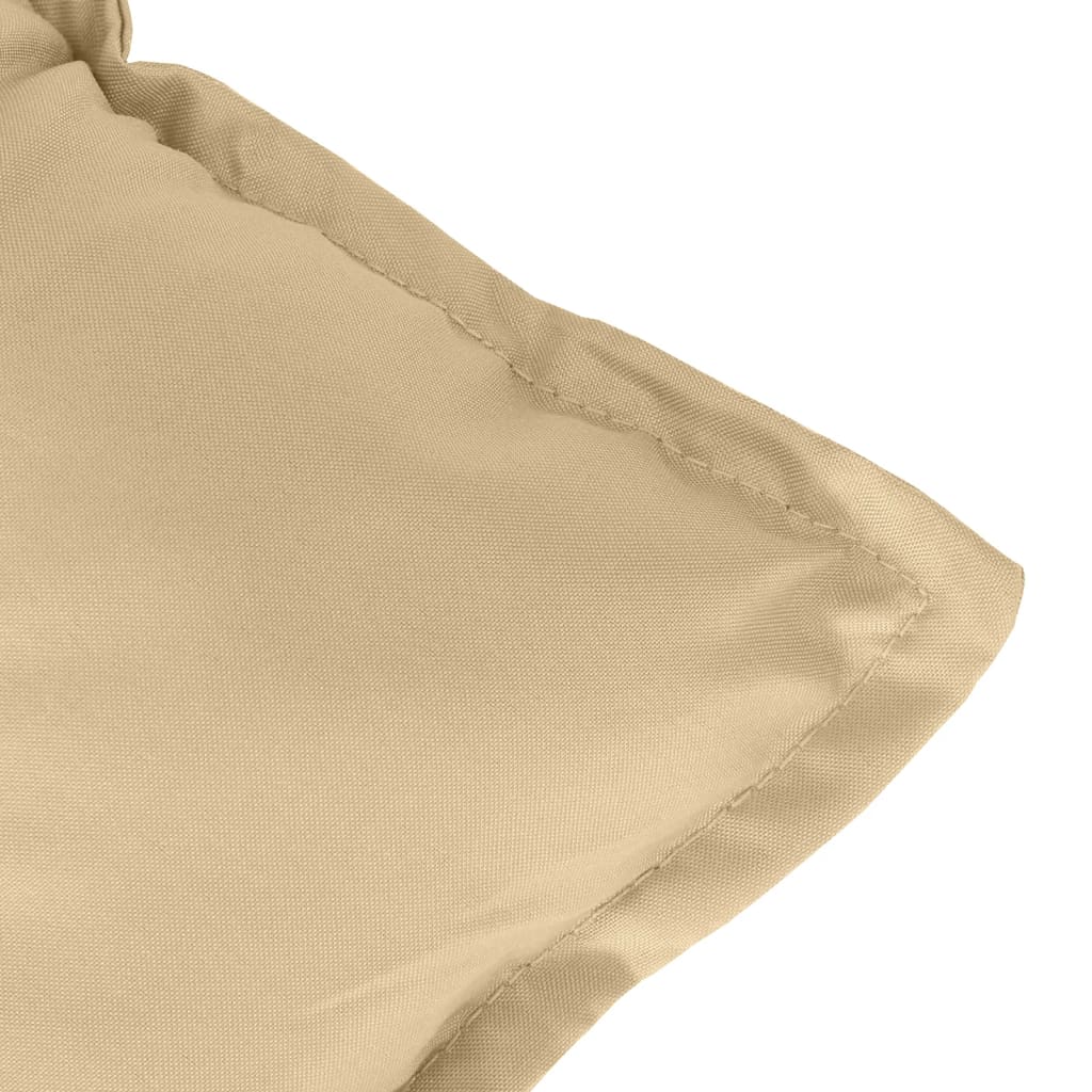Podušky na zahradní lavici 2 ks béžová melanž 100x50x7cm textil