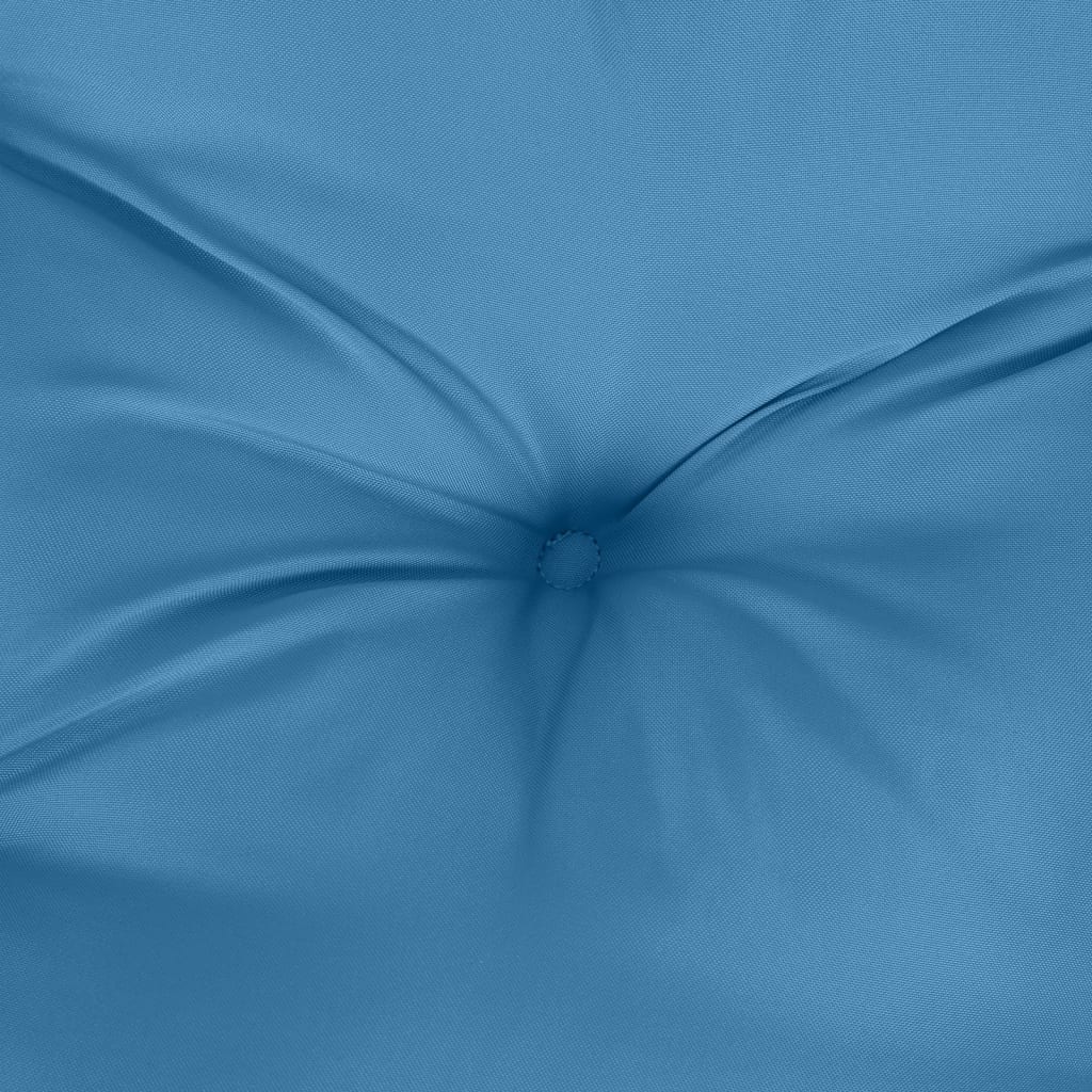 Podušky na zahradní lavici 2 ks modrá melanž 100x50x7 cm textil