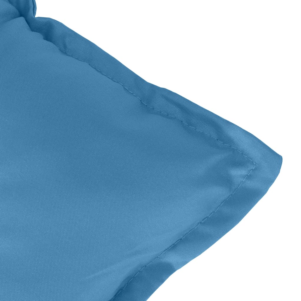 Podušky na zahradní lavici 2 ks modrá melanž 100x50x7 cm textil