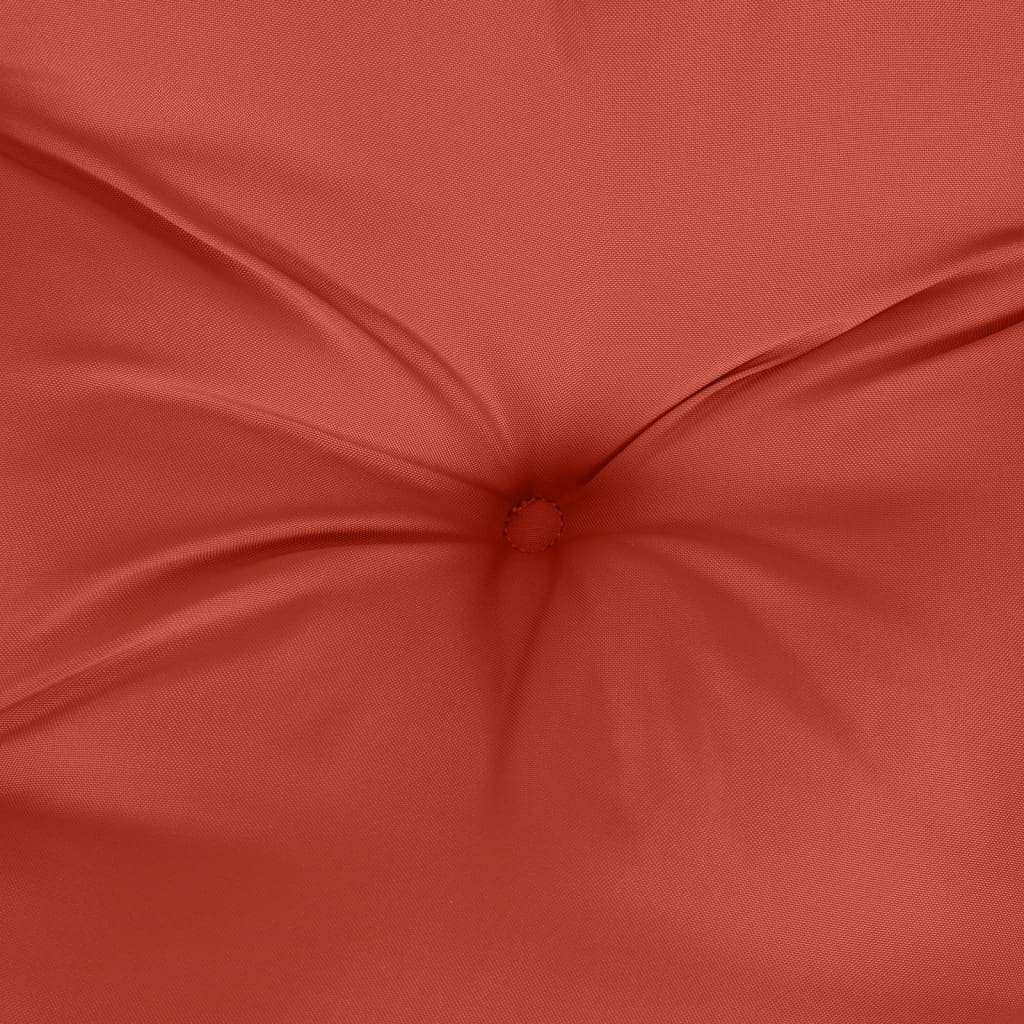 Podušky na zahradní lavici 2 ks červená melanž 100 x 50 x 7 cm