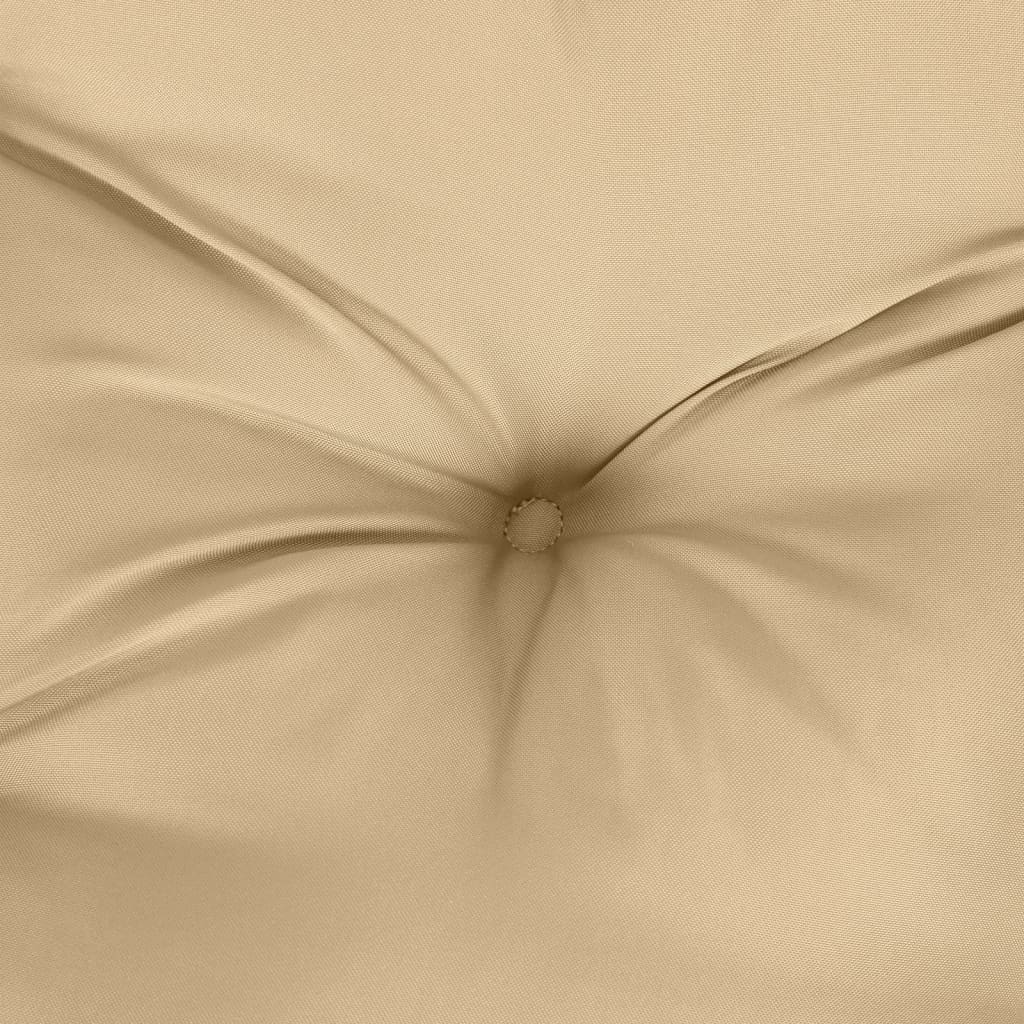 Podušky na zahradní lavici 2 ks béžová melanž 120x50x7cm textil