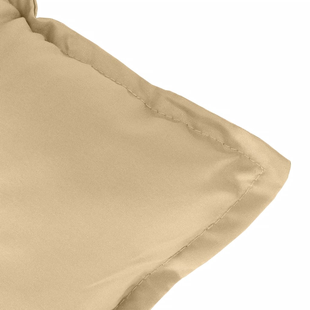 Podušky na zahradní lavici 2 ks béžová melanž 120x50x7cm textil