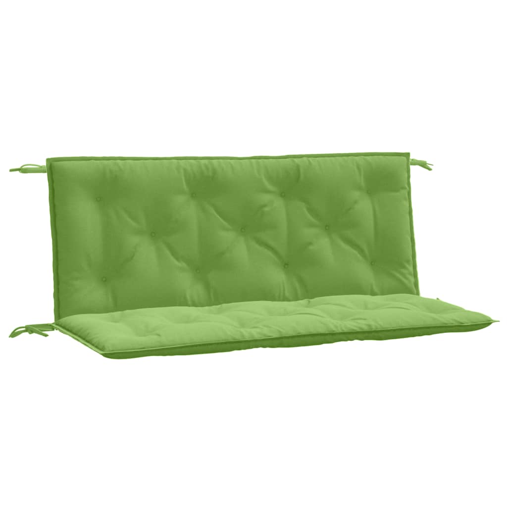 Podušky na zahradní lavici 2 ks zelená melanž 120x50x7cm textil