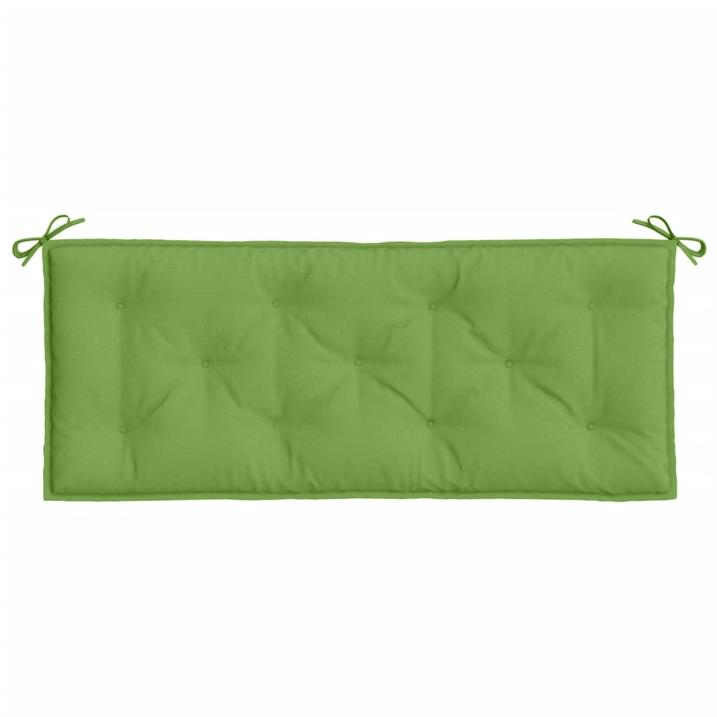 Podušky na zahradní lavici 2 ks zelená melanž 120x50x7cm textil