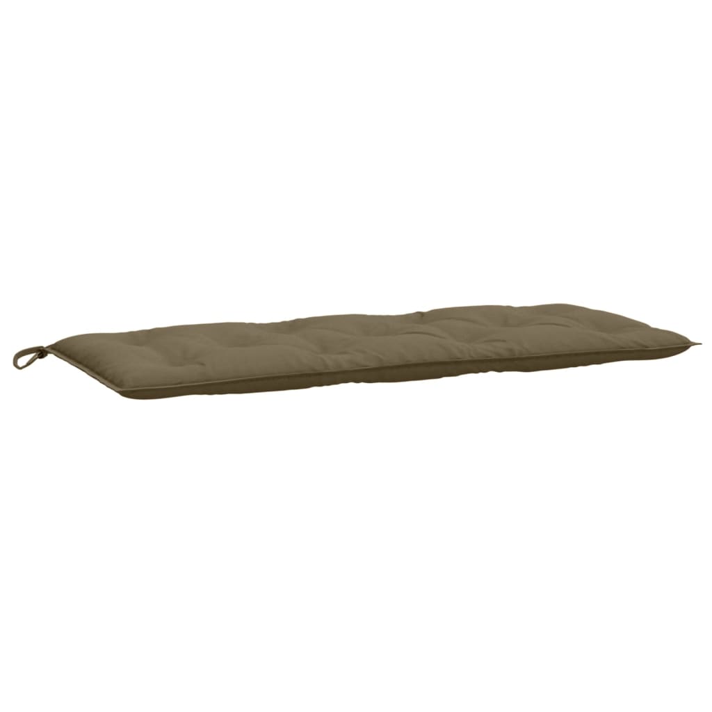Podušky na zahradní lavici 2 ks taupe melanž 120x50x7 cm textil