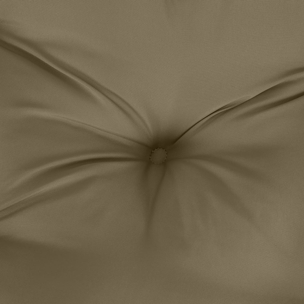 Podušky na zahradní lavici 2 ks taupe melanž 120x50x7 cm textil