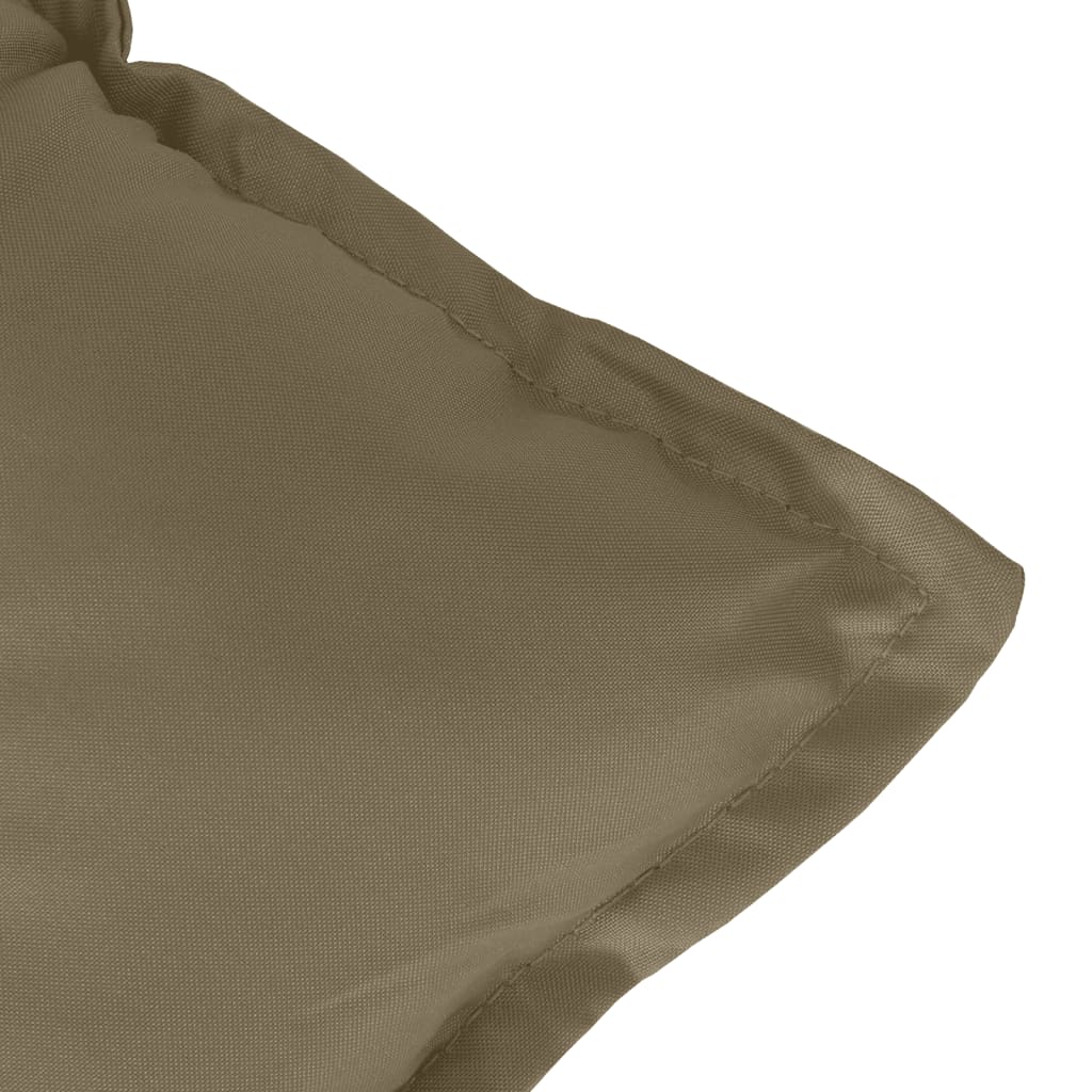 Podušky na zahradní lavici 2 ks taupe melanž 120x50x7 cm textil