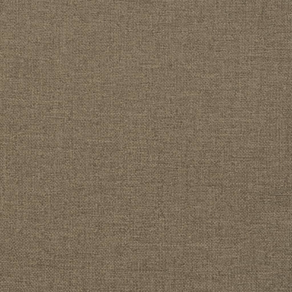 Podušky na zahradní lavici 2 ks taupe melanž 120x50x7 cm textil