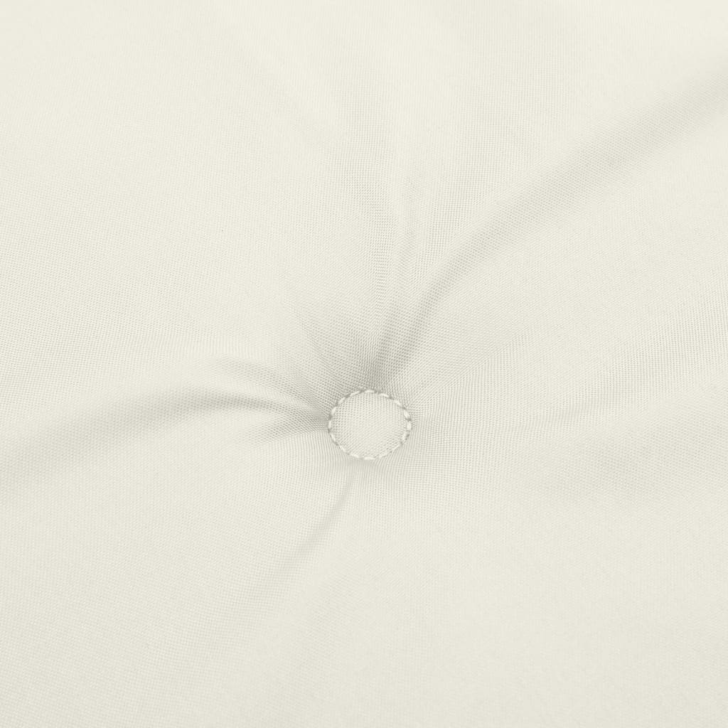 Podušky na zahradní lavici 2 ks krémová melanž 150 x 50 x 7 cm