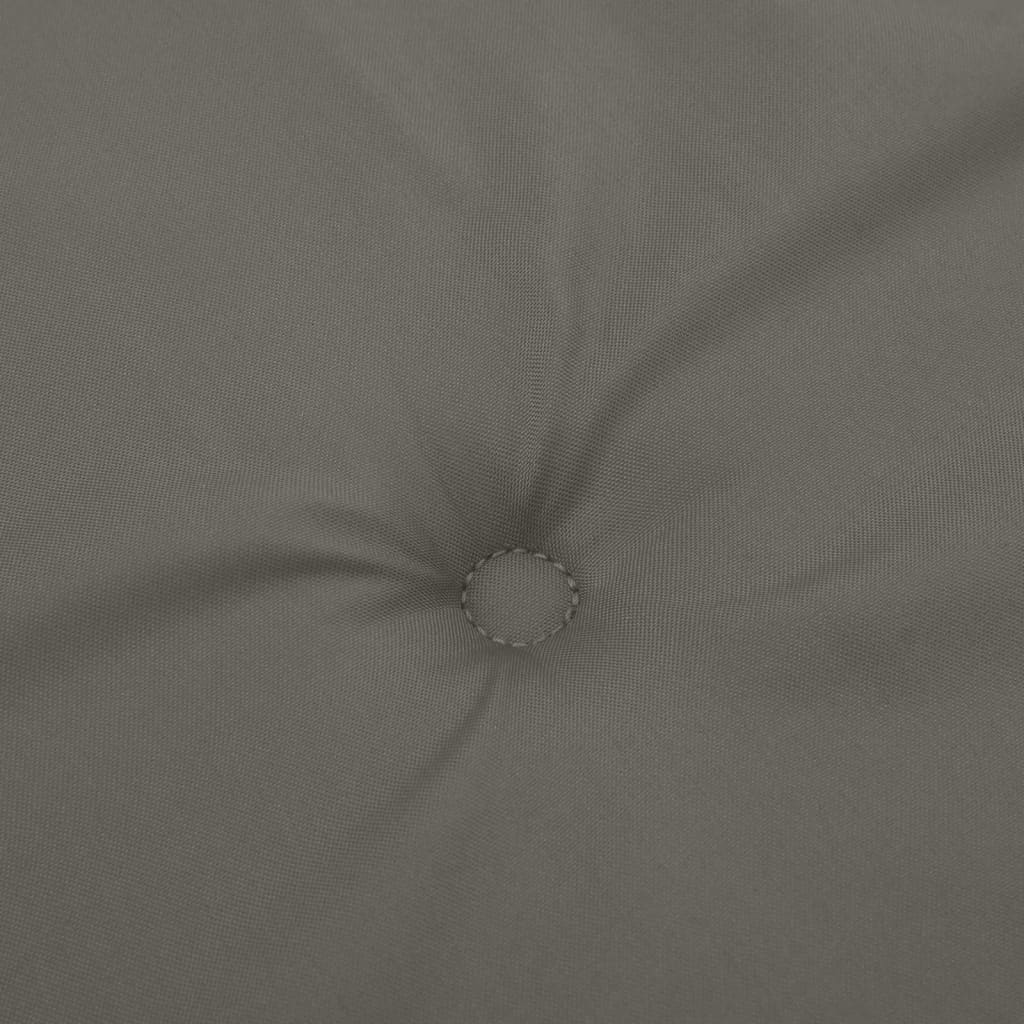Podušky na zahradní lavici 2 ks tmavě šedá melanž 180x50x7 cm