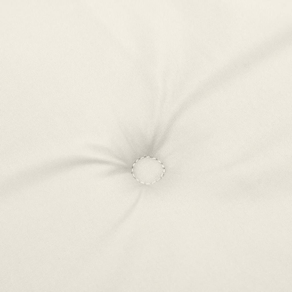 Podušky na zahradní lavici 2 ks krémová melanž 180 x 50 x 7 cm