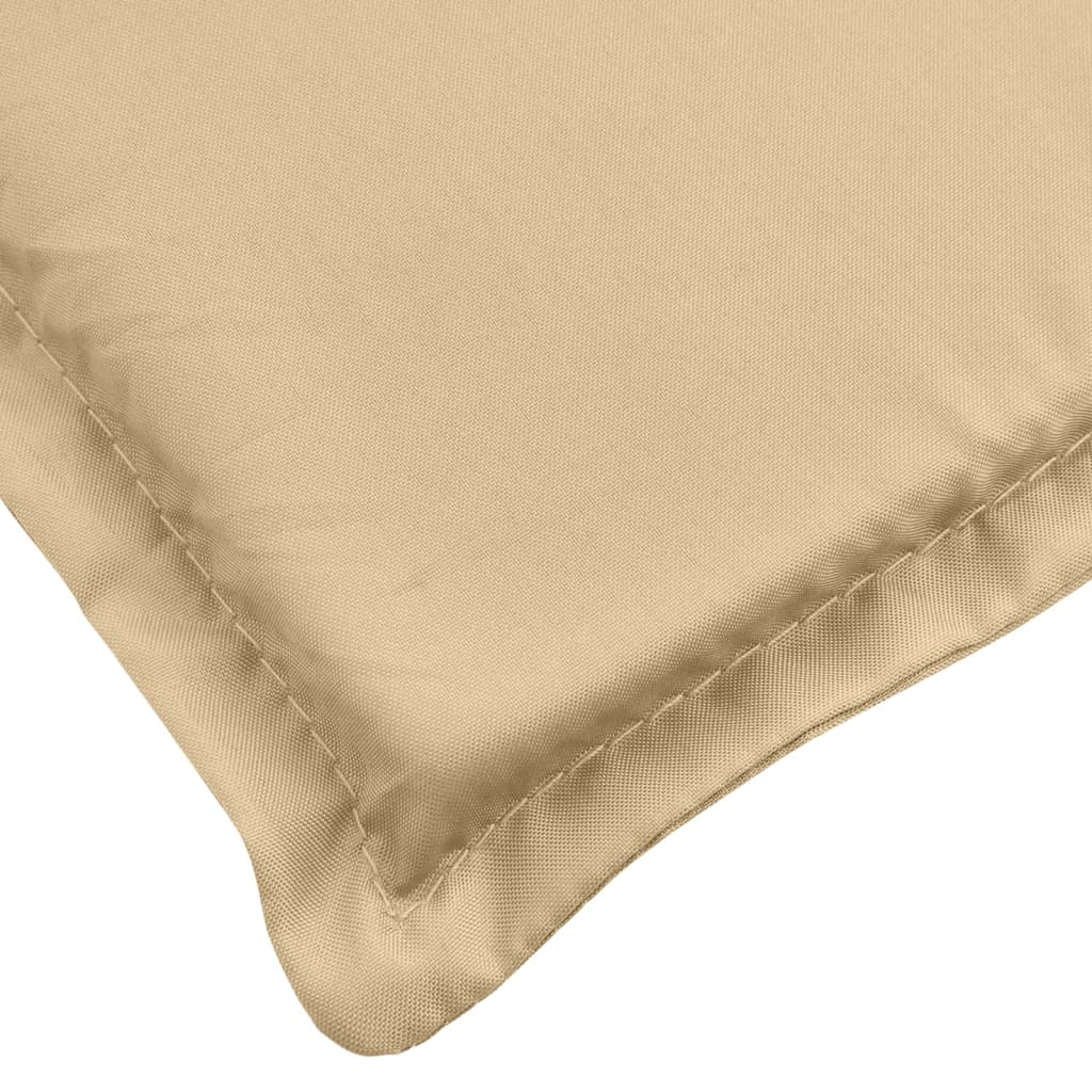 Podušky na zahradní lavici 2 ks béžová melanž 180x50x7cm textil