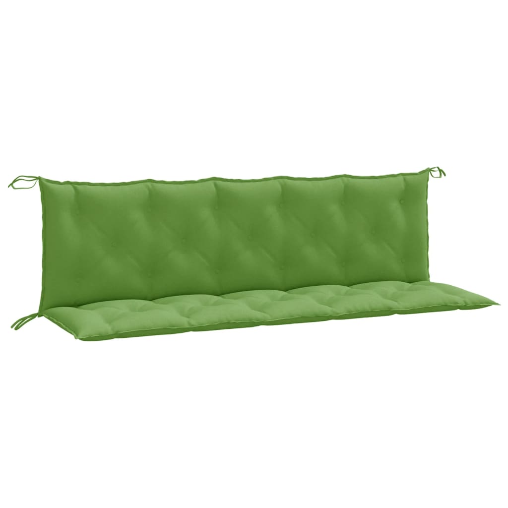 Podušky na zahradní lavici 2 ks zelená melanž 180x50x7cm textil