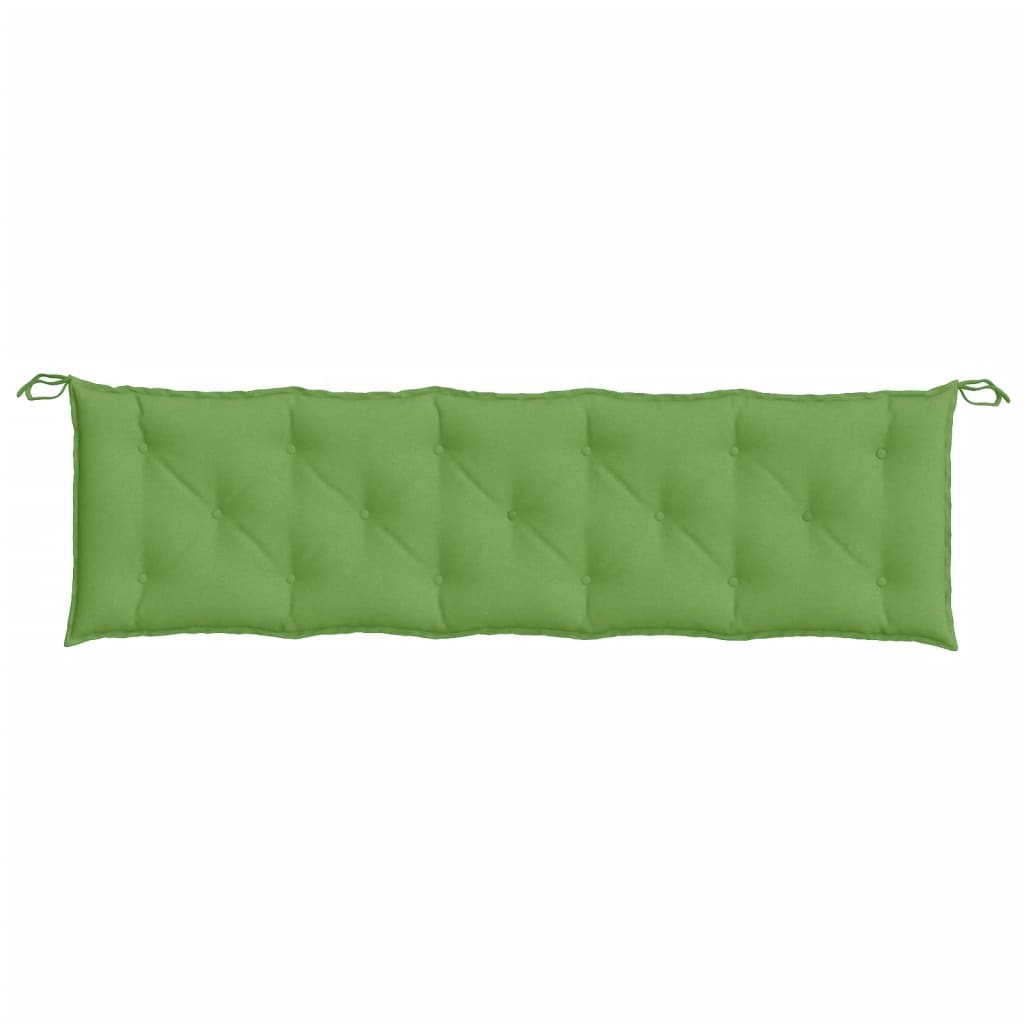 Podušky na zahradní lavici 2 ks zelená melanž 180x50x7cm textil