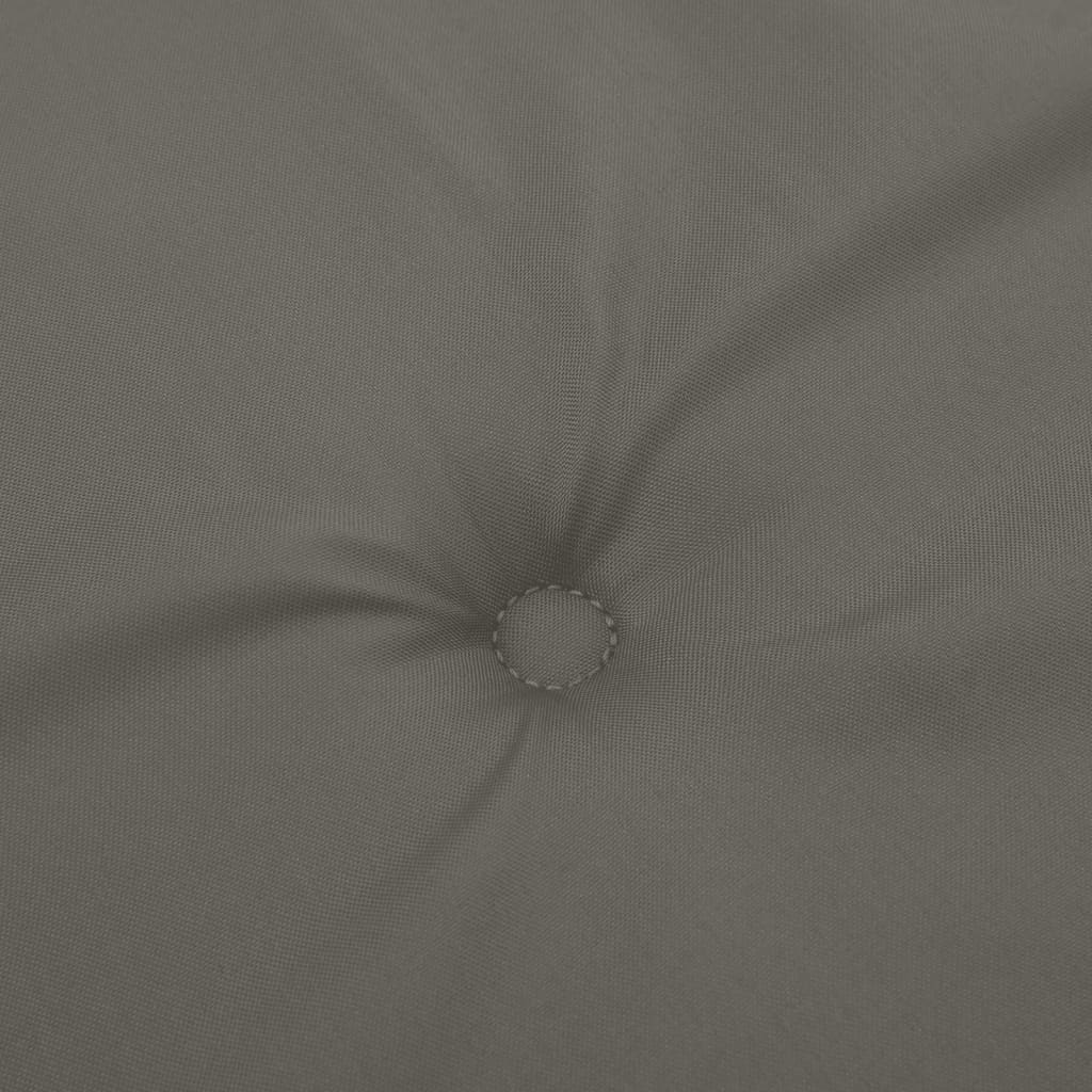 Podušky na zahradní lavici 2 ks tmavě šedá melanž 200x50x7 cm