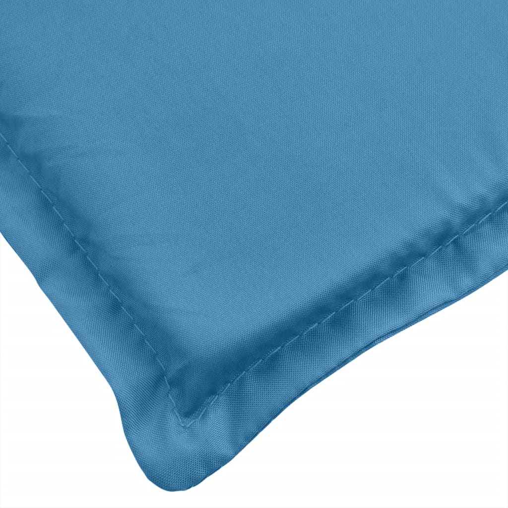 Podušky na zahradní lavici 2 ks modrá melanž 200x50x7 cm textil