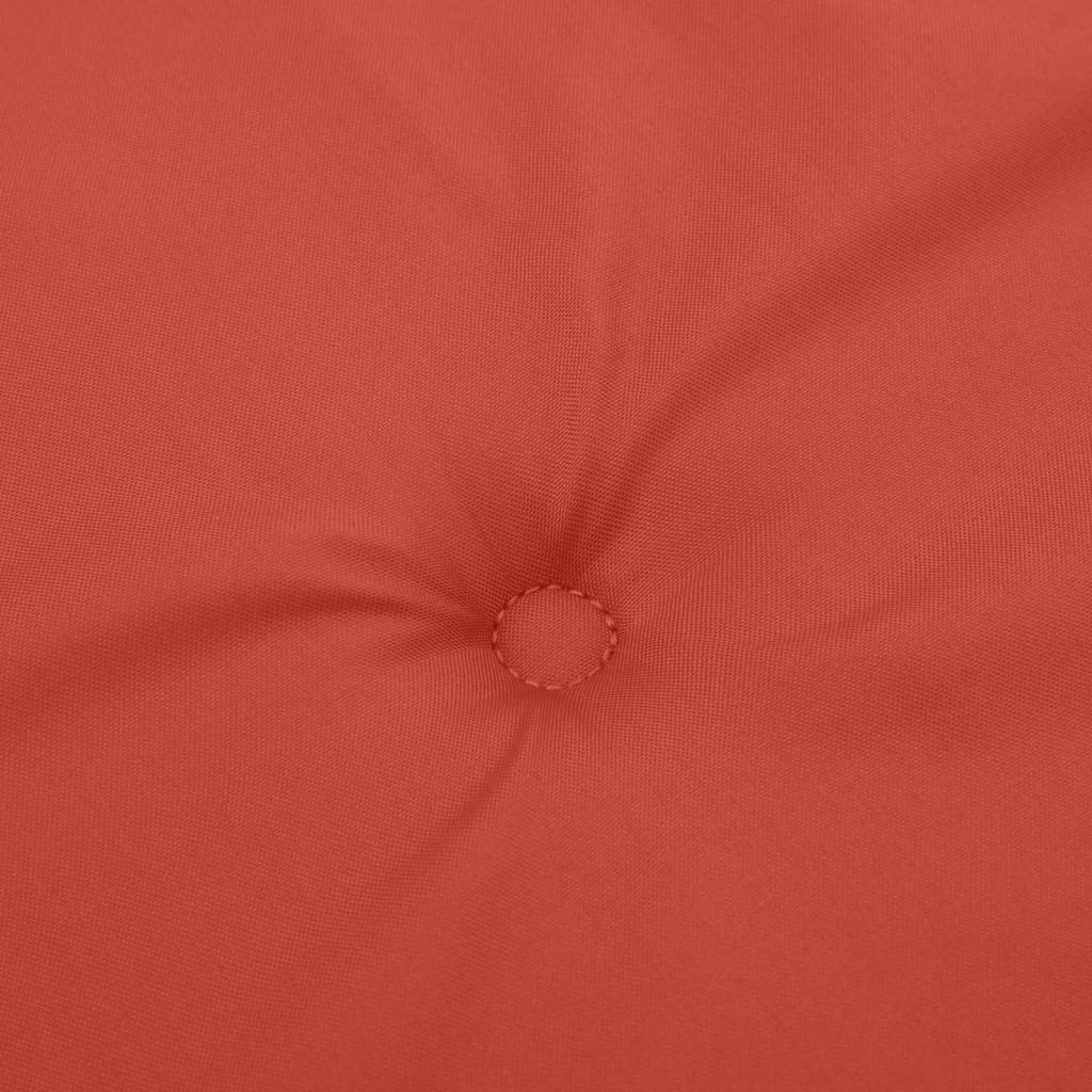Podušky na zahradní lavici 2 ks červená melanž 200 x 50 x 7 cm