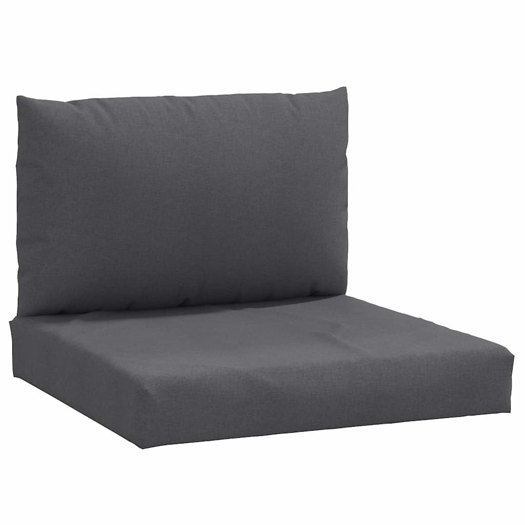 Podušky na palety 2 ks antracitová melanž textil