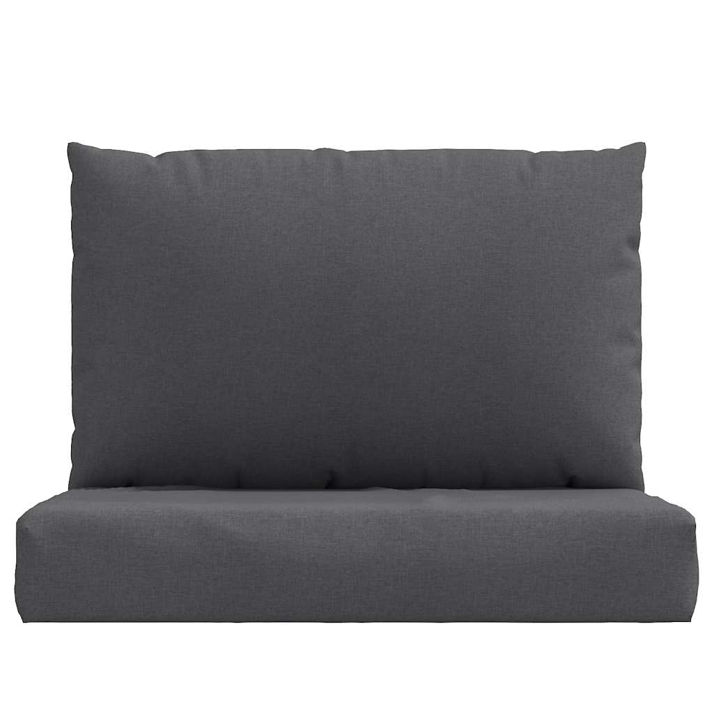 Podušky na palety 2 ks antracitová melanž textil