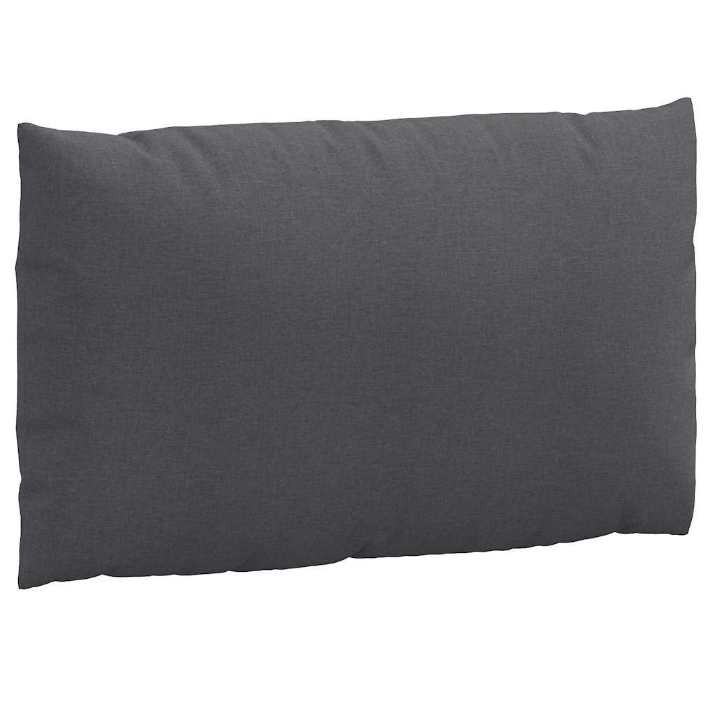Podušky na palety 2 ks antracitová melanž textil