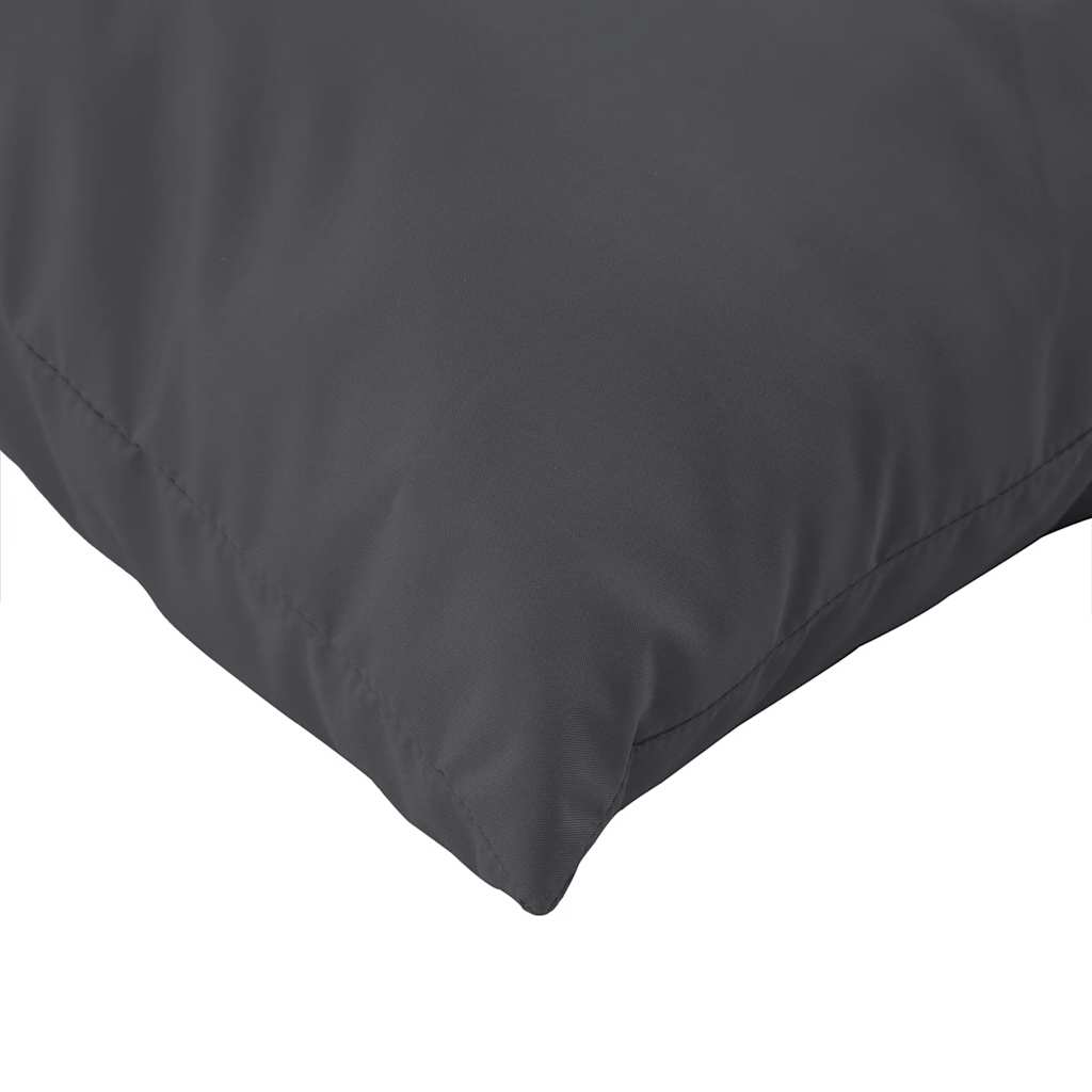 Podušky na palety 2 ks antracitová melanž textil