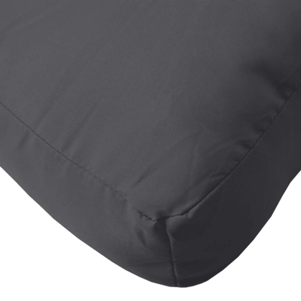 Podušky na palety 2 ks antracitová melanž textil