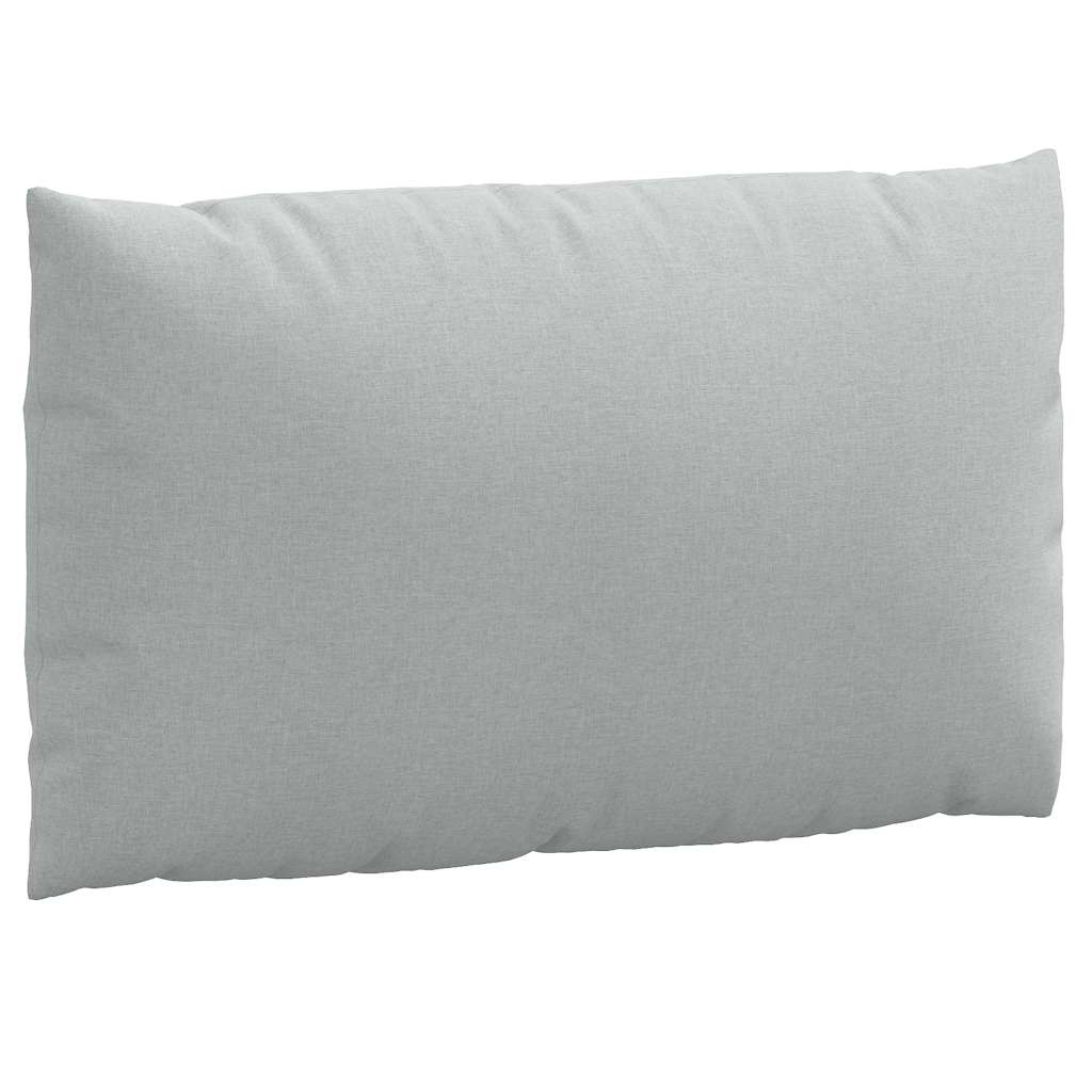 Podušky na palety 2 ks světle šedá melanž textil