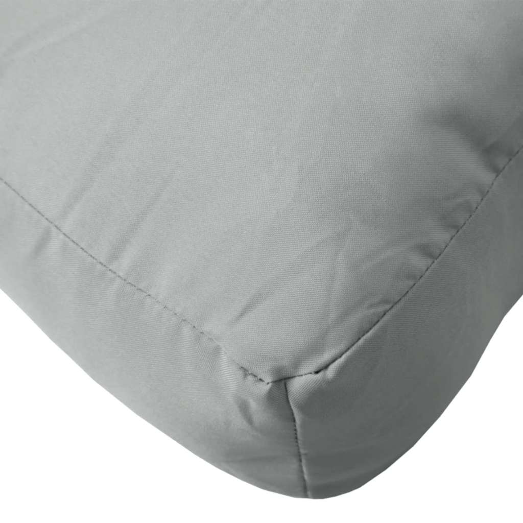 Podušky na palety 2 ks světle šedá melanž textil
