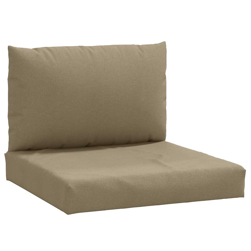Podušky na palety 2 ks taupe melanž textil
