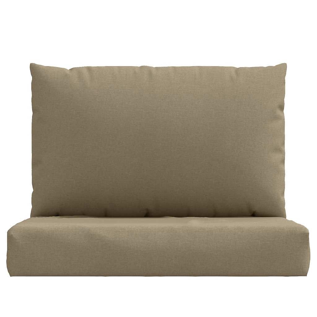 Podušky na palety 2 ks taupe melanž textil