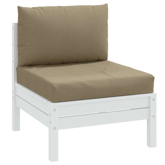 Podušky na palety 2 ks taupe melanž textil