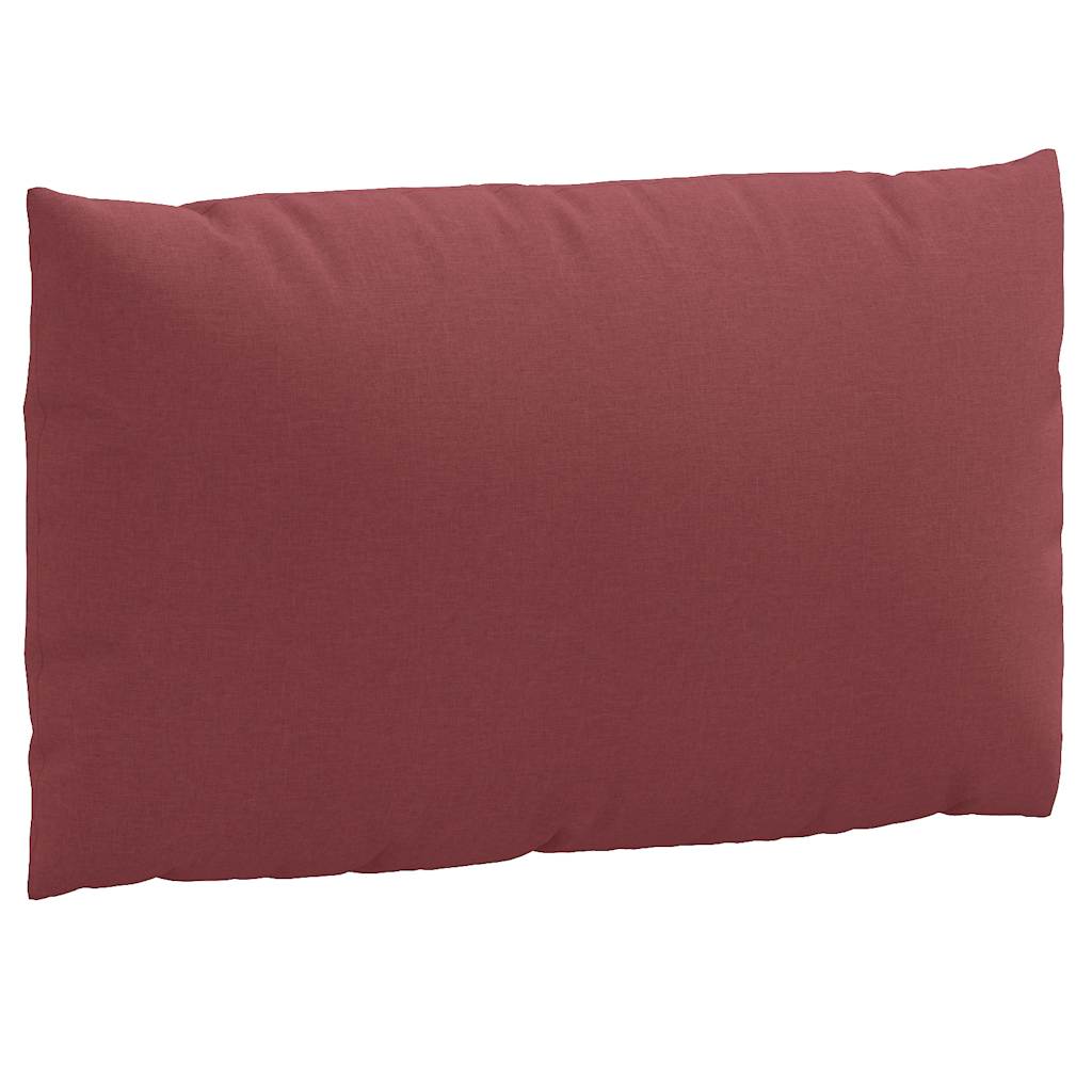 Podušky na palety 2 ks vínová melanž textil