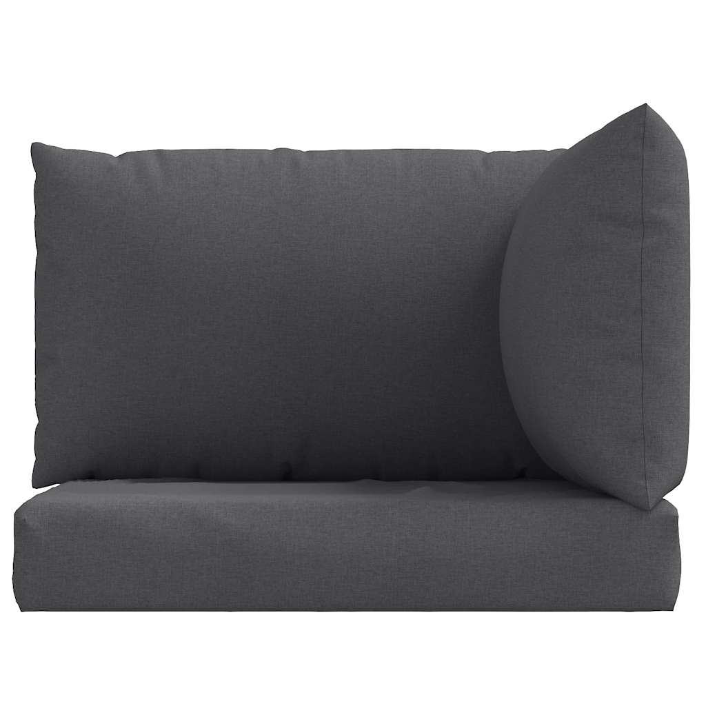 Podušky na palety 3 ks antracitová melanž textil